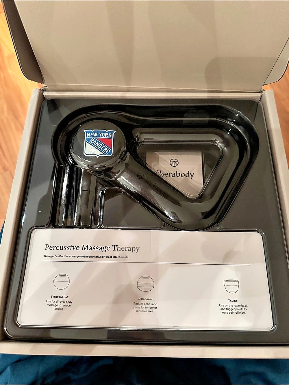 Theragun Relief Massage Device NWT (NY Rangers logo) - Picture 2 of 5